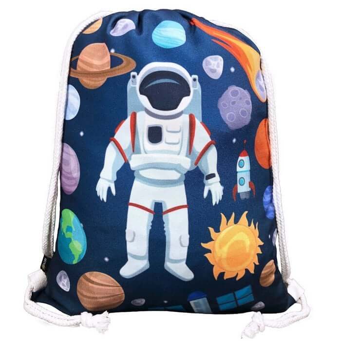 Sporttas astronaut, gymtas astronaut, een handige tas voor kinderen