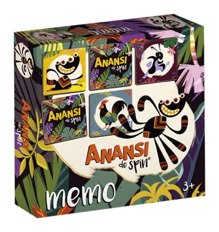 Anansi de spin memospel Kinderboekenland.nl