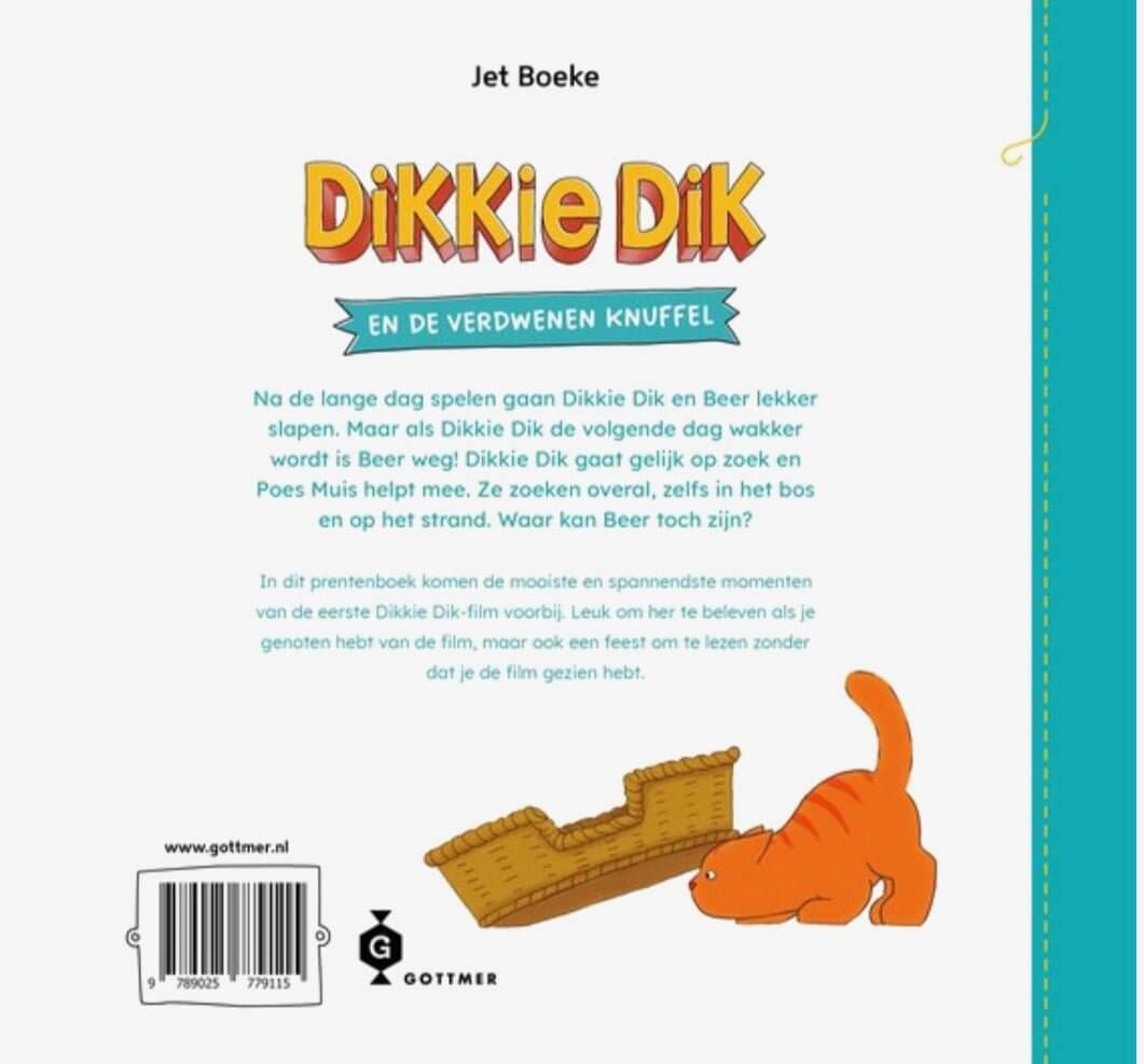 Dikkie Dik en de verdwenen knuffel filmeditie voorleesboek 