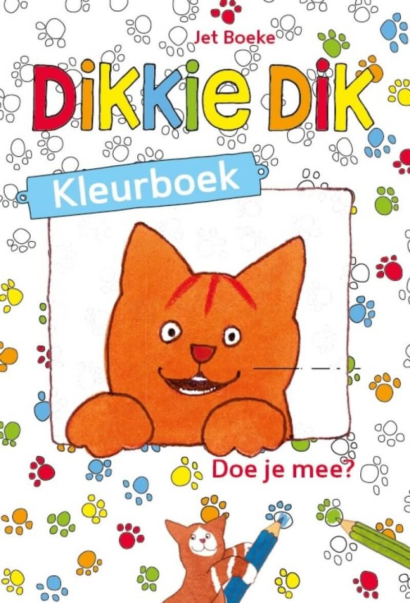 9789047870784 Dikkie Dik kleurboek voorkant